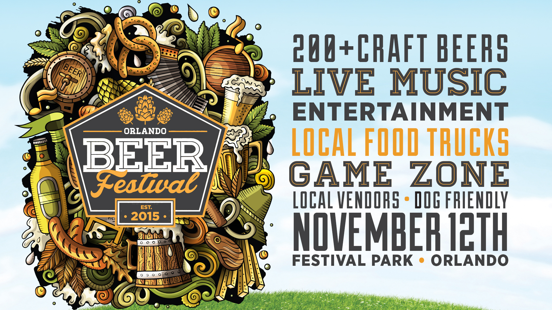 Orlando Beer Festival 2022 Tickets | Orlando Festival Park | Orlando, FL |  Saturday, Nov 12 2pm (VIP @12pm / GA+ @1pm) | Orlando Weekly Tickets