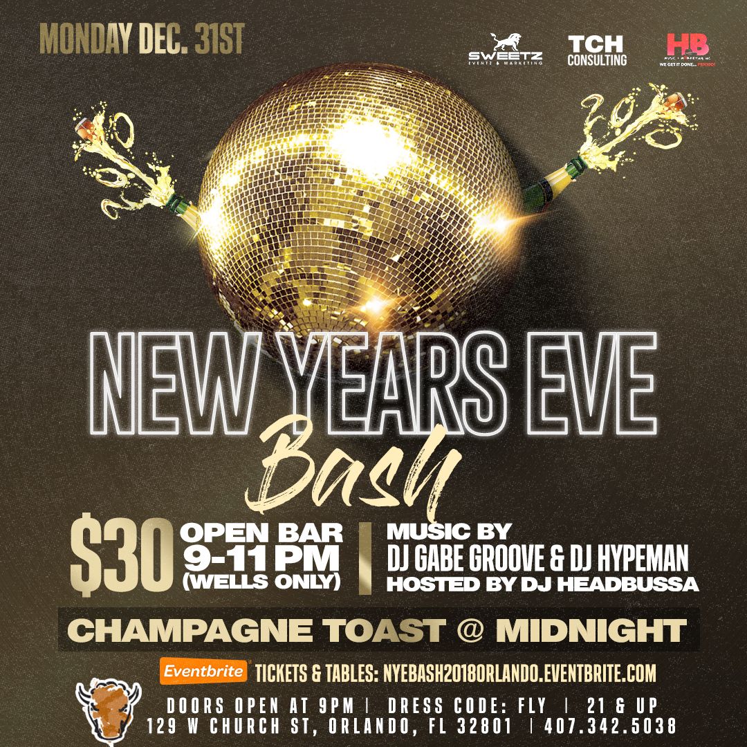 New Years Eve Bash Tickets | Harry Buffalo | Orlando, Fl | Mon, Dec 31 ...